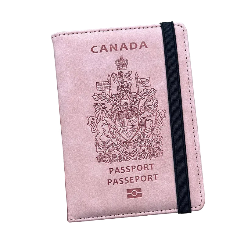 Canada Passport Cover with RFID Protection – Travel Wallet for Women