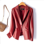 Load image into Gallery viewer, Women’s Casual Leather Jacket – All-Season Split Leather
