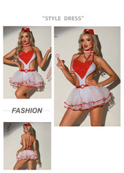 Women’s Nurse Cosplay Lingerie Uniform Outfit