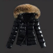 Winter Comfort Hooded Coat – Insulated Faux-Fur Collar