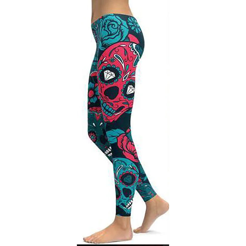 Women’s Ankle-Length Yoga Pants with Elastic Waist