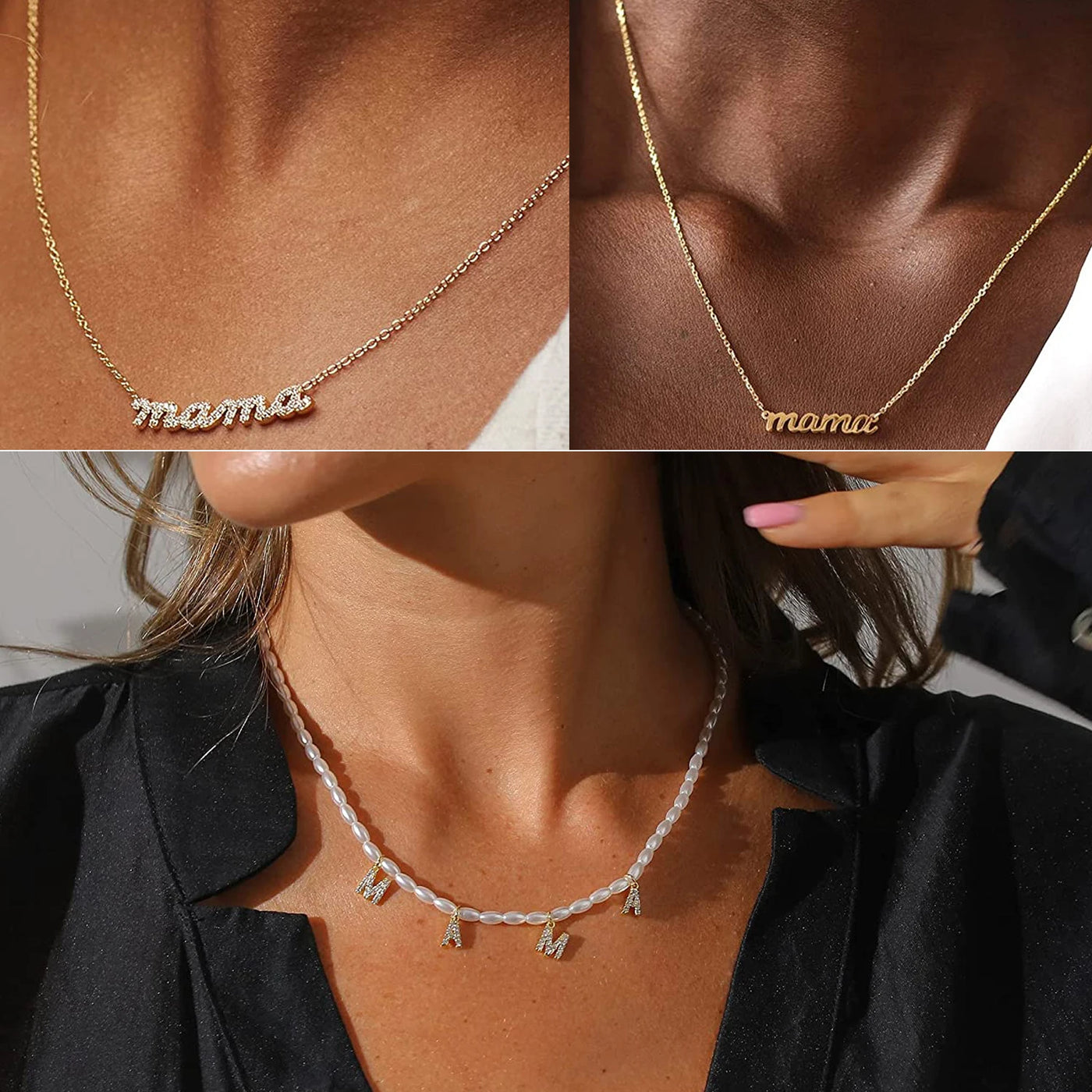 Mama Letter Necklace – Meaningful Everyday Gift (Style 1) | OWNLUXE
