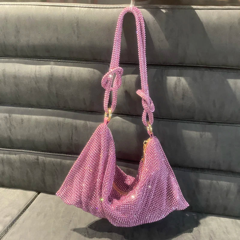 Crystal Hobo Evening Bag | OWNLUXE