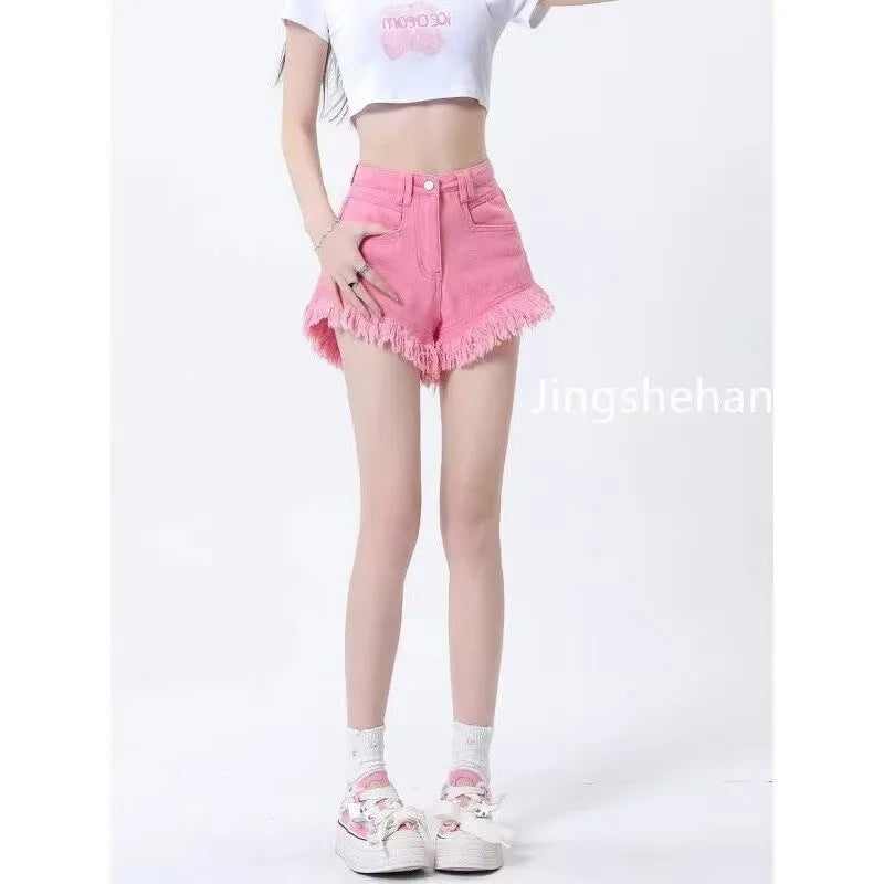 Women's High-Waist Wide Leg Denim Shorts | OWNLUXE