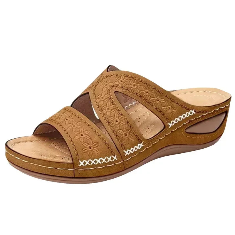 Women's Open Toe Platform Wedge Sandals – Shop at OWNLUXE