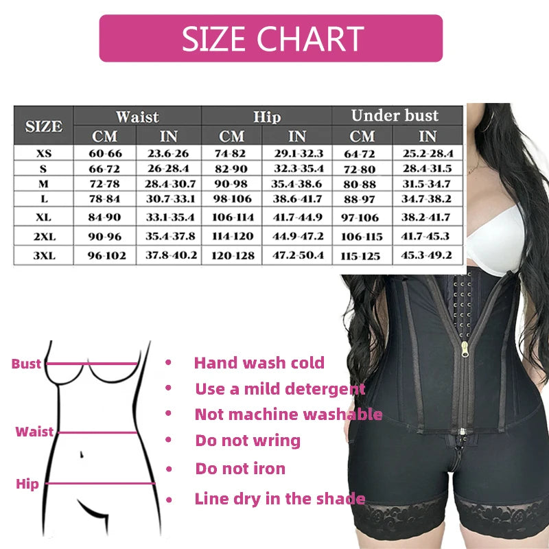 Firm Control Bodysuit Shaper - Wire-Free Cupless (Black)