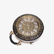 PU Leather Clock-Shaped Crossbody Bag | OWNLUXE