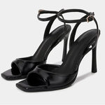 Load image into Gallery viewer, Elegant Ankle Strap High Heels Ladies Square Toe Fashion Party Dress Shoes Office Hollow Sexy Designer Brand Sandals Women Pumps
