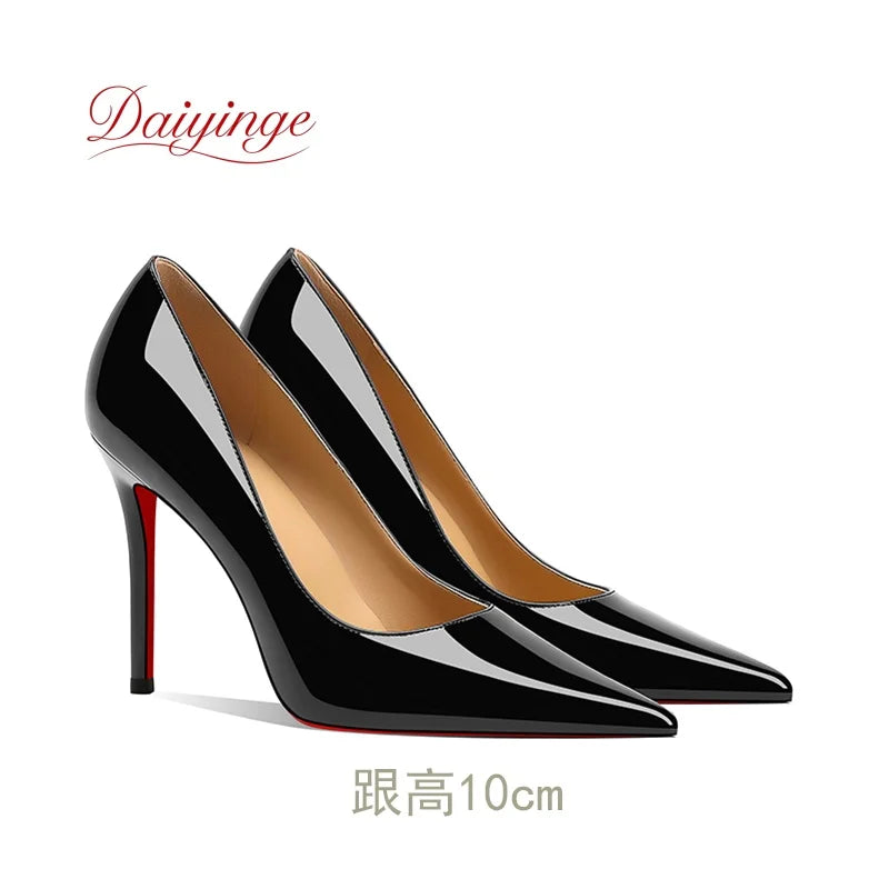 Women's Red Bottom Stiletto Pumps | 12cm Pointed Toe Heels | OWNLUXE