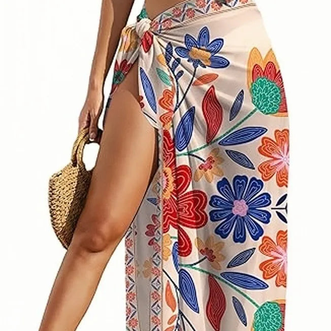 Printed Maxi Floral Wrap Dress | OWNLUXE