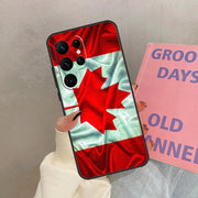 Canada Canadian Flag Case For Samsung Galaxy S25 Ultra S20 S21 S22 S23 S24 Ultra S9 S10 Plus S25 FE Cover Coque