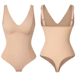Load image into Gallery viewer, Deep V Shapewear Bodysuit with Built‑In Bra &amp; Thong
