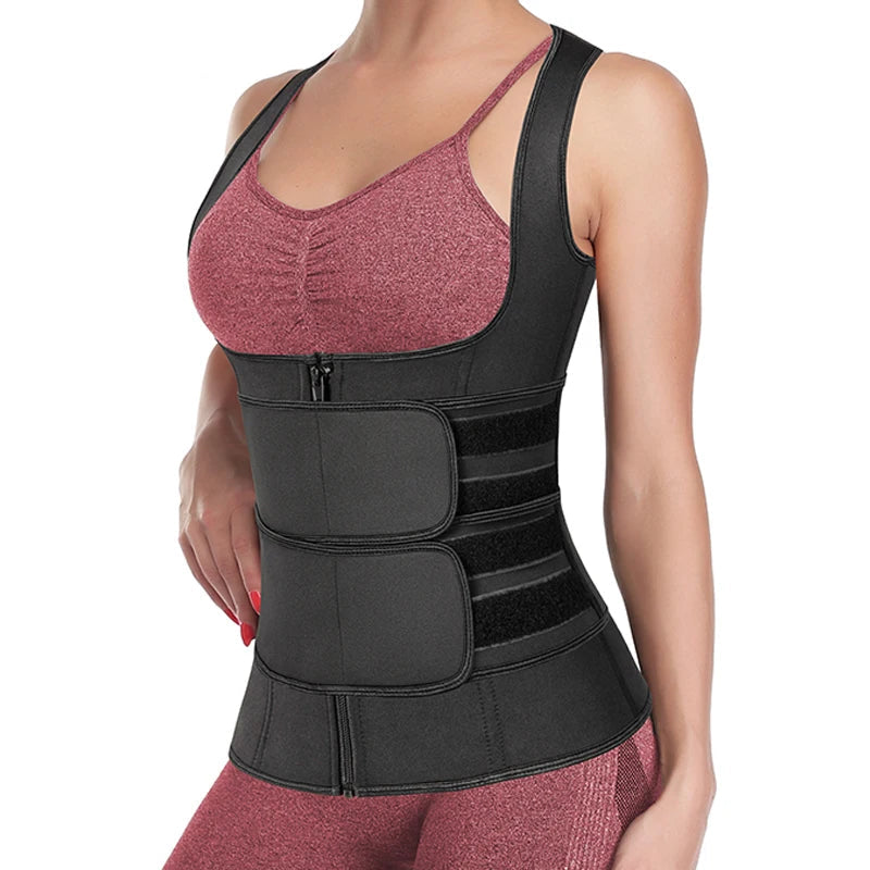 Neoprene Sauna Waist Trainer Vest Body Shaper for Women