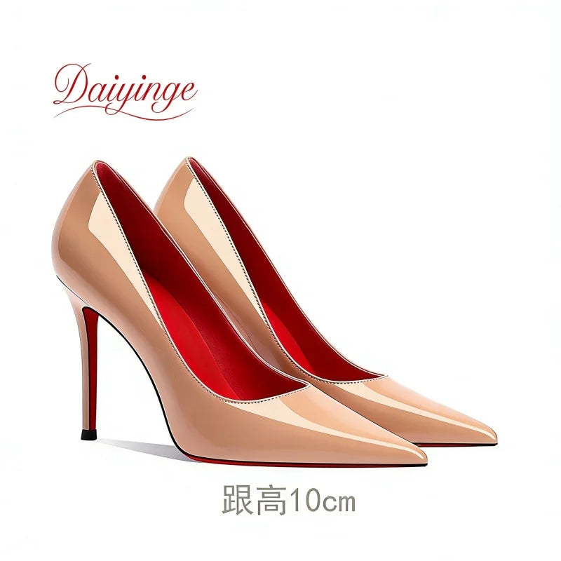 Women's Red Bottom Stiletto Pumps | 12cm Pointed Toe Heels | OWNLUXE