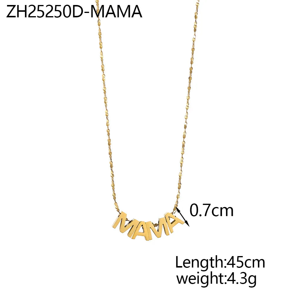 Mama Letter Necklace – Meaningful Everyday Gift (Style 1) | OWNLUXE