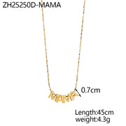 Mama Letter Necklace – Meaningful Everyday Gift (Style 1) | OWNLUXE