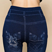 Women’s High-Waist Cotton Blend Printed Leggings