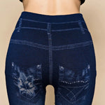 Load image into Gallery viewer, Women&#39;s High-Waist Cotton Blend Printed Leggings – Comfortable &amp; Stylish
