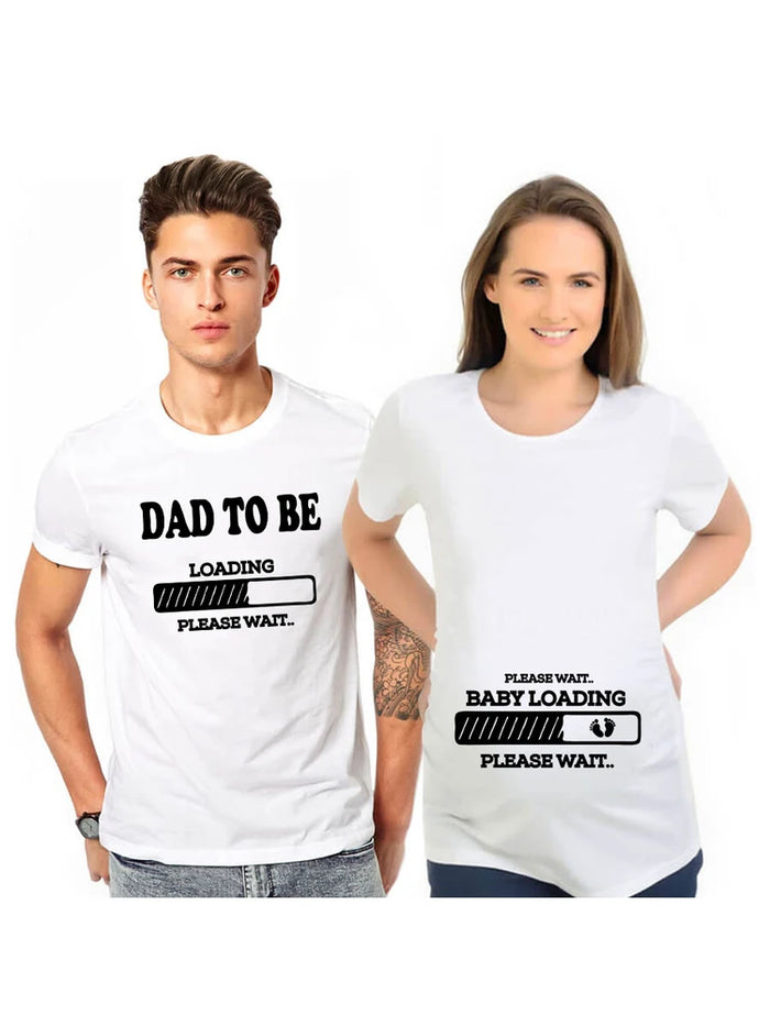 Dad & Mom To Be Couple Tees – Baby Announcement Shirts
