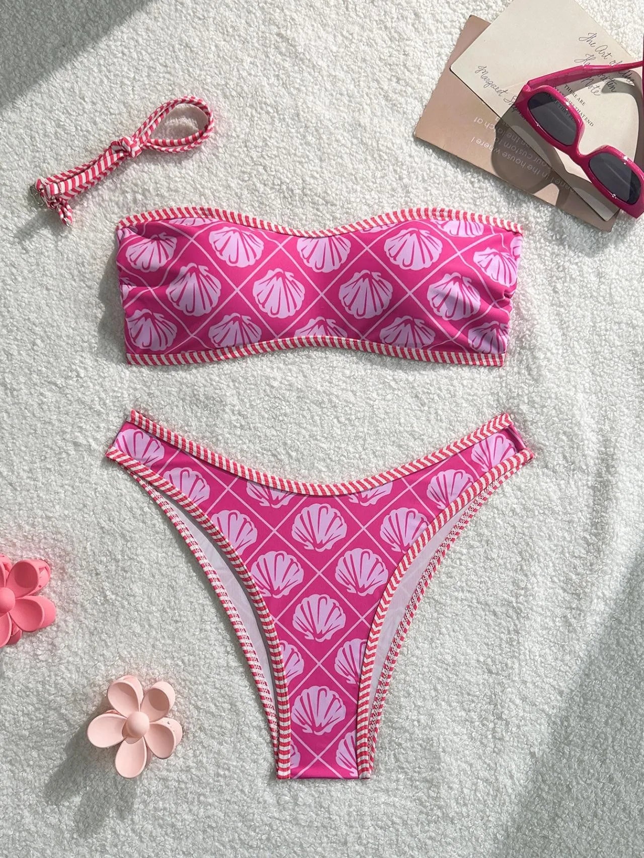 Printed Triangle Bikini Set | OWNLUXE