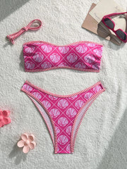 Printed Triangle Bikini Set | OWNLUXE