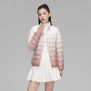 Women’s Gradient Down Feather Winter Jacket – Lightweight
