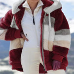 Load image into Gallery viewer, Women&#39;s Plush Hooded Jacket – Warm &amp; Stylish Streetwear for Autumn/Winter
