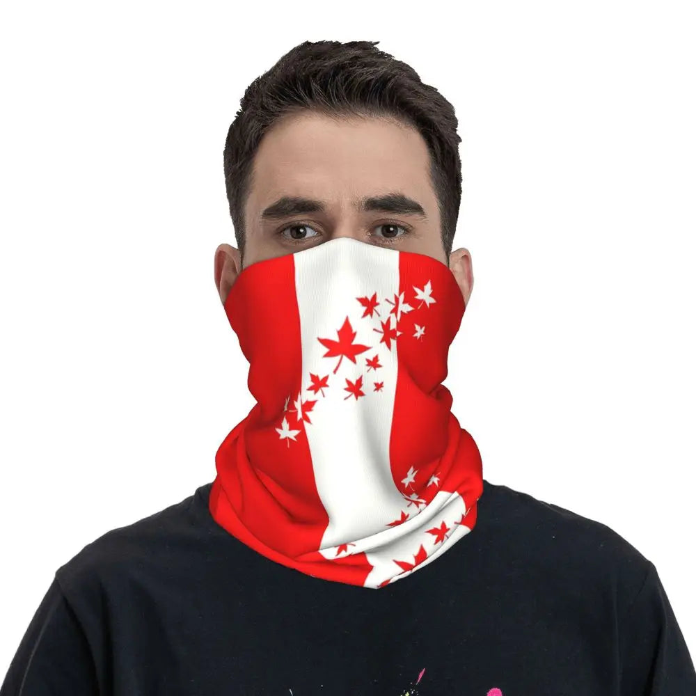 Canadian Flag Maple Leaf Neck Gaiter | OWNLUXE