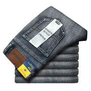 Wthinlee Business Men's Jeans Casual Straight Stretch Pants | OWNLUXE