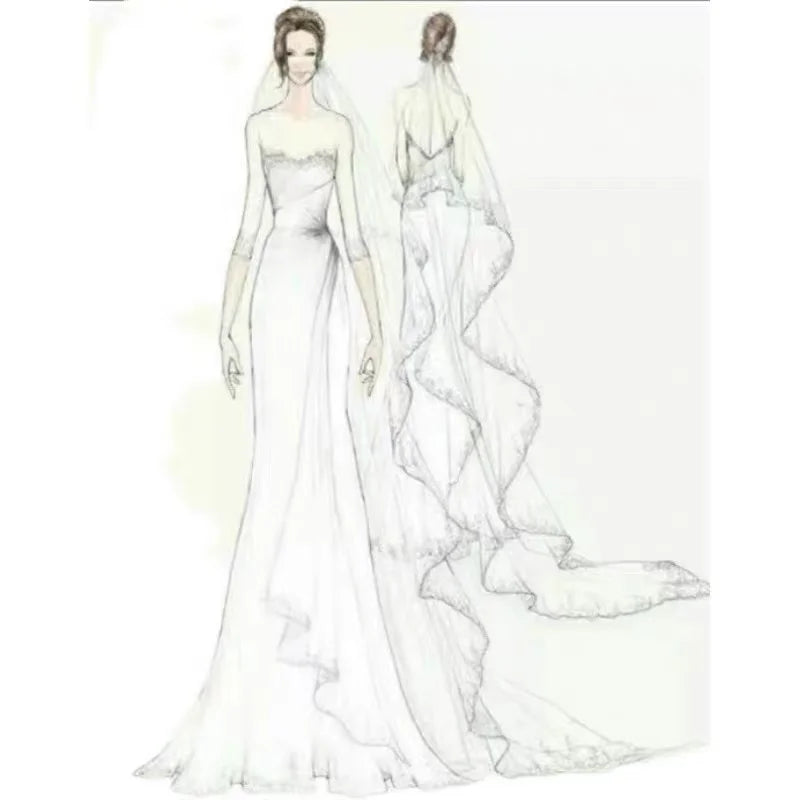 Floral Customized Wedding Dress | OWNLUXE