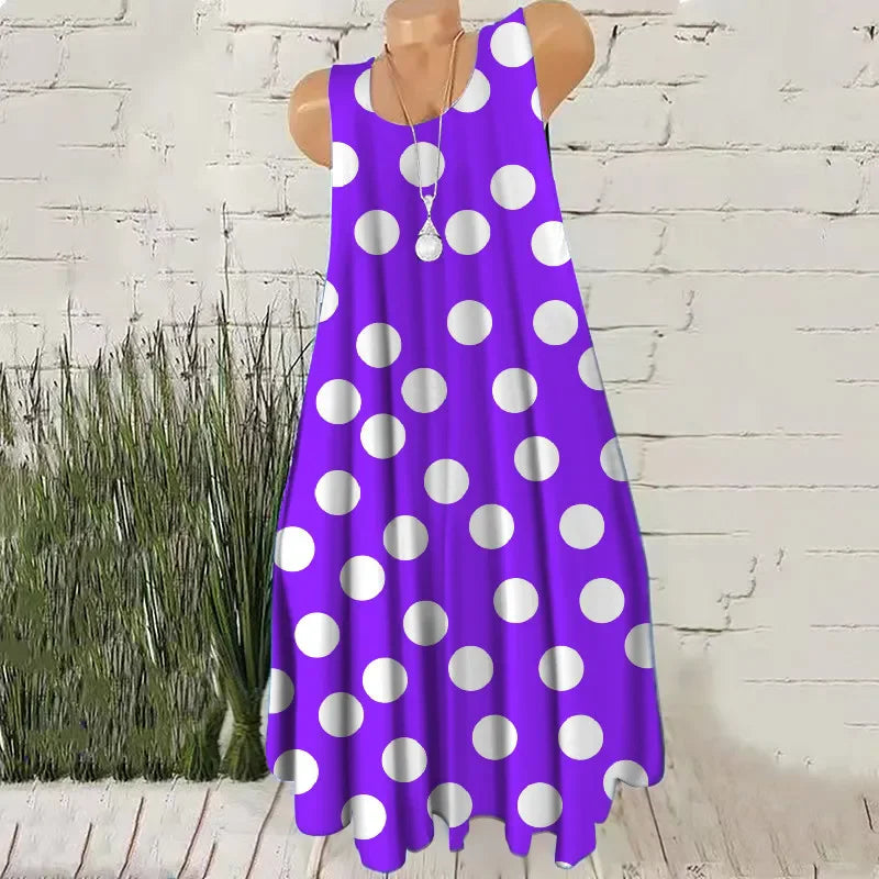 Polka Dot Mini 3D-Print Dress | OWNLUXE