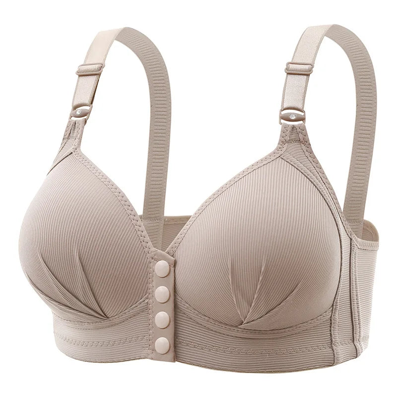 Wire-Free Adjustable Push-Up Front-Closure Bra | OWNLUXE