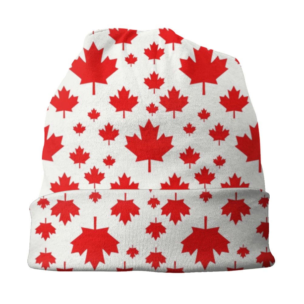 Canadian Flag Beanie – Unisex Winter Knitted Hat Canadian Patriotic | OWNLUXE