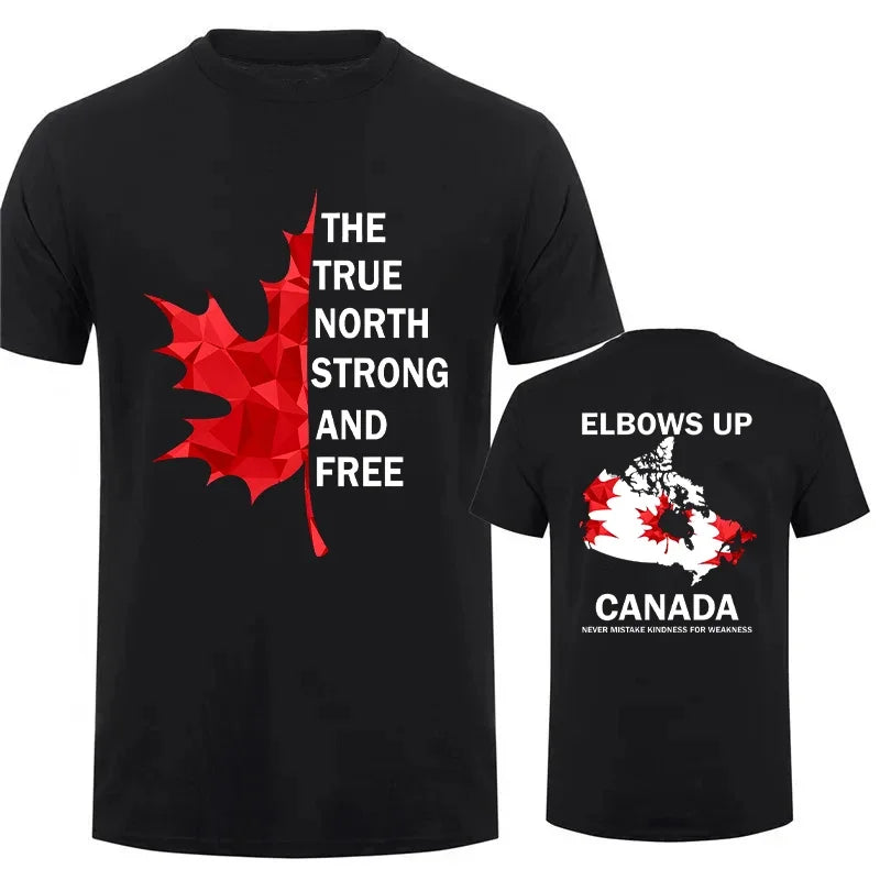 Elbows Up - True North Strong and Free Proud Canadian T-Shirt