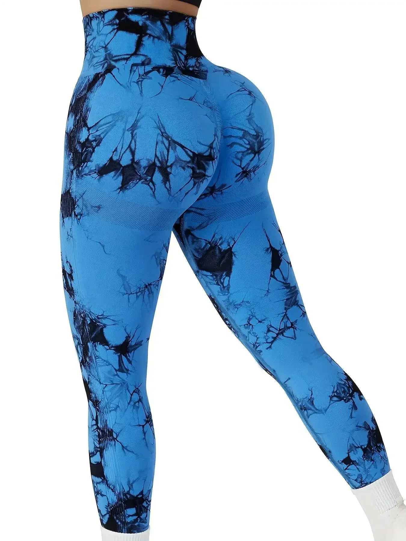 Tie-Dye Seamless High-Waist Yoga Leggings | OWNLUXE