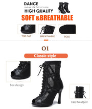 Mesh Zip Dance Ankle Boots – Cuban Heel Ballroom & Latin