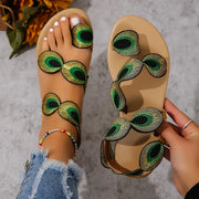 Plus-Size Yellow Embroidered Sandals – Shop at OWNLUXE