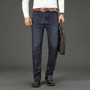 Wthinlee Business Men's Jeans Casual Straight Stretch Pants | OWNLUXE