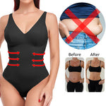 Load image into Gallery viewer, Deep V Shapewear Bodysuit with Built‑In Bra &amp; Thong
