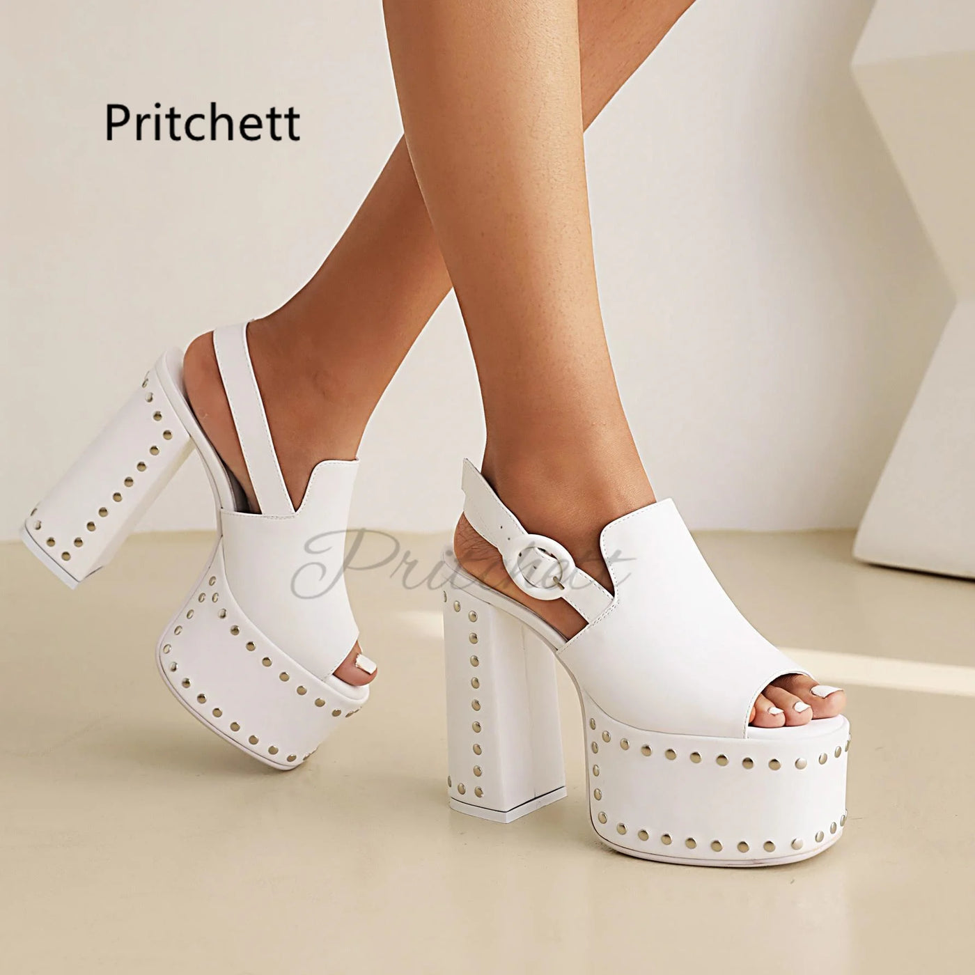 Women's Platform Leather Heels – Shop at OWNLUXE