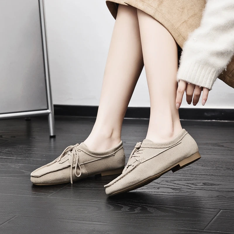 Women's Square Toe Loafers (Brown) – Shop at OWNLUXE