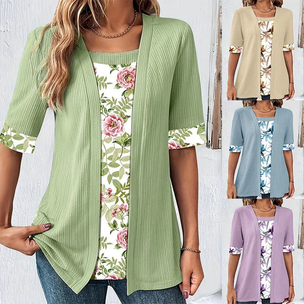 Extended-Size Patchwork Relaxed-Fit Sweater – Shop at OWNLUXE