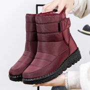 Women's Waterproof Mid-Calf Winter Boots with Plush Lining