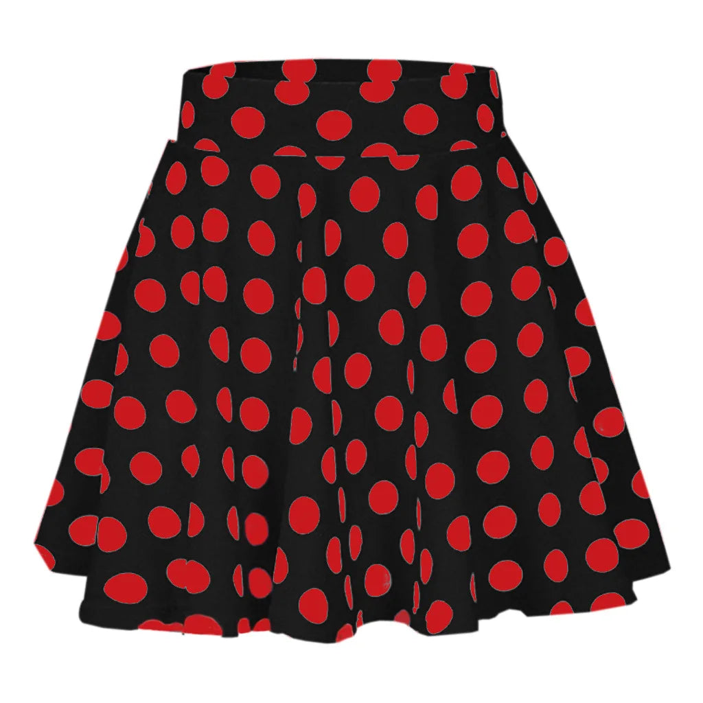 Effortless Bohemian Polka Dot Mini Dress for Middle-Aged Women – A-Line, Above Knee, Regular Fit