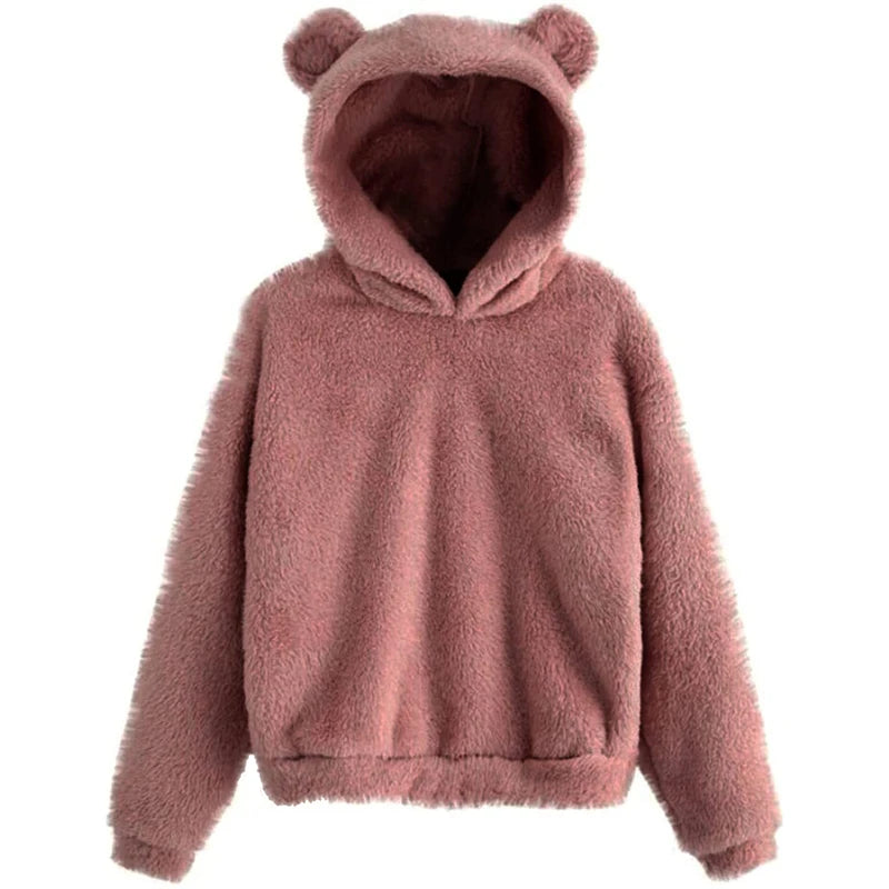 Women's Long Sleeve Hooded Hoodie (Dark Grey) | OWNLUXE