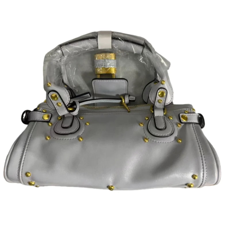 Vintage Lock Design Tote Bag Luxury Women's Handbag Underarm Bag Women's Large Boston Hobo Bag Fashion Texture Business Handbag
