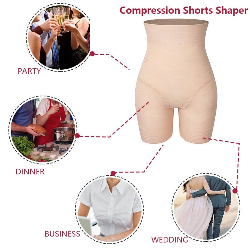 High Waist Tummy Control Panties Thigh Slimmer Shorts