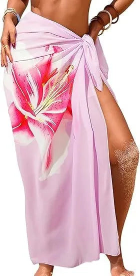 Printed Maxi Floral Wrap Dress | OWNLUXE