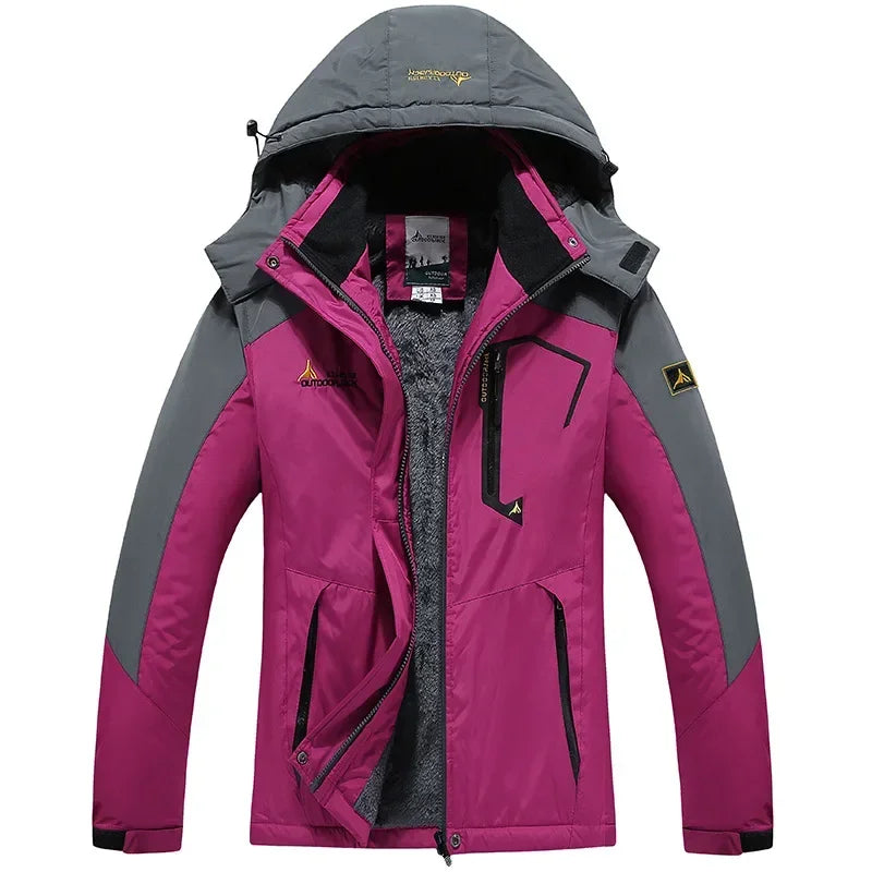 Women’s Waterproof Ski Jacket – Warm Hooded Snow Shell