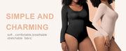 Thong Shapewear Bodysuit Long Sleeve Seamless Waist Shaper